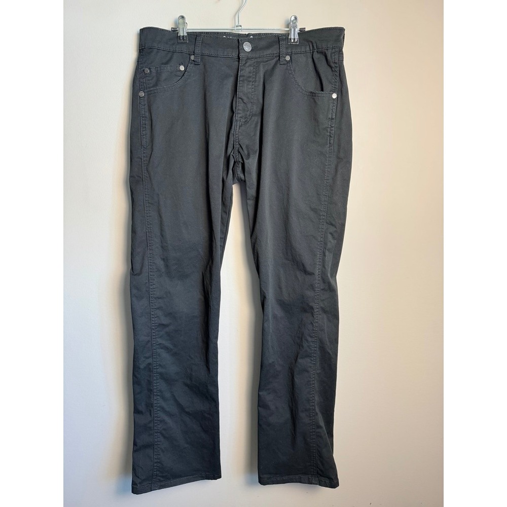Wrangler Retro Mens Black Slim Straight Pants 33x32 Western Workwear Casual